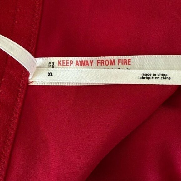 ANTHROPOLOGIE Satin Red Bow Crop Top Strapless Size XL NEW - Picture 8 of 11